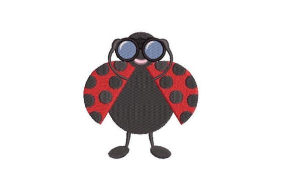 Ladybug Holding Binoculars: A Seasonal Review