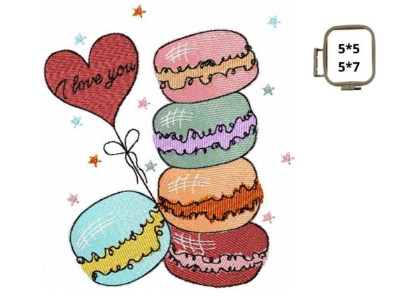 Review: Valentine s Macarons Embroidery Design