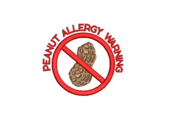 Reviewing the Peanut Allergy Warning Embroidery Design