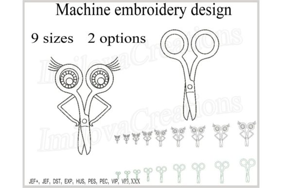 Scissors Embroidery Design Review for Branding